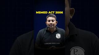 MSMED Act 2006 explained ytshorts jaiibcaiibwallah [upl. by Apollus]