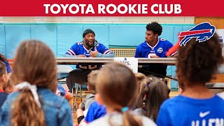 Keon Coleman Ray Davis and Bills Rookies Learn About Voting Process with Local Students [upl. by Olia]