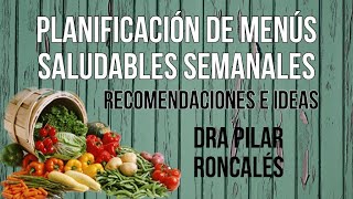 Cómo planificar un menú semanal saludable para toda la familia recomendaciones e ideas [upl. by Annadiana438]