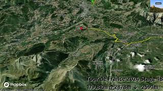 Tour de France 2024 Stage 18  Men  Gap to Barcelonnette July 18 2024 [upl. by Akinajnat897]