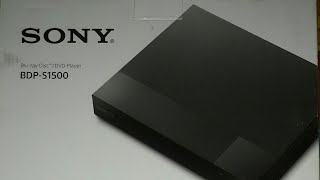 SONY Bluray DiscDVD Player  BDPS1500 [upl. by Reeher]