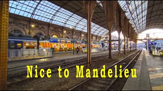 Nice to Mandelieu by train France Mimosa festival 🥮 [upl. by Raama]