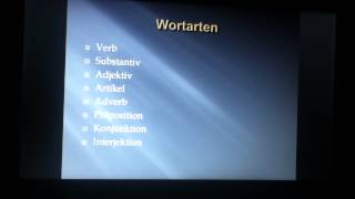 Wortarten bestimmen  Wortarten Übersicht [upl. by Sikata]