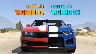 GTA V Rockstar cars vs Modded Cars  Who is better [upl. by Katushka204]