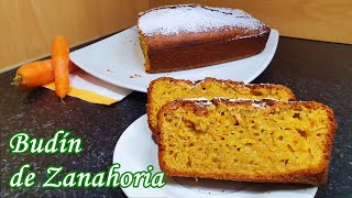 Como hacer BUDIN de ZANAHORIA 🥕  Receta Casera ❤👩🏽‍🍳 [upl. by Ahseined]