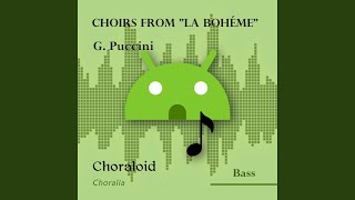 Choirs from quotLa Bohémequot Aranci datteri bass II  venditori Voice with metronome [upl. by Inotna]