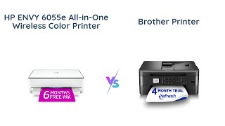 HP ENVY 6055e vs Brother MFCJ1010DW Wireless AllinOne Printer Comparison [upl. by Alvan]