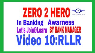 What is RLLR Zero To Hero In Banking AwarnessBank ManagerVideo10 [upl. by Harv]