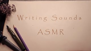 3개언어로 글씨쓰는 소리 ASMR 꿀꿀선아suna asmr音フェチ만년필연필샤프볼펜 [upl. by Brothers]