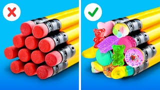 💡 Amazing School Hacks amp DIYs You Need To Try ✏️🏫 [upl. by Akinar559]