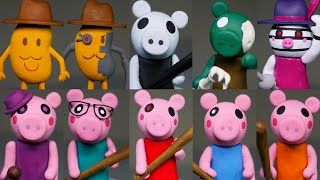 Making all Roblox Piggy Characters ➤ Part 1 ★ Polymer Clay Tutorial [upl. by Hole]