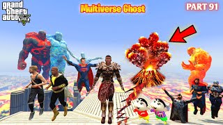 Multiverse Ghost Lava God Lava Tsunami Attack In Los Santos in GTA5 91 [upl. by Anahs]