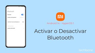 Activar o Desactivar Bluetooth  Xiaomi Android 14  HyperOS 1 [upl. by Solracnauj]