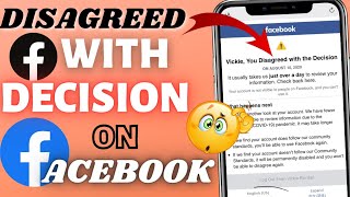 You Disagreed With the Decision Facebook You Disagreed With the Decision Facebook 2023Problem [upl. by Einned]