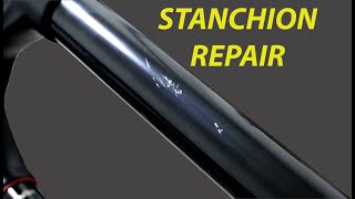 HOW TO REPAIR FORK STANCHION SCRATCHES THE EASY WAY [upl. by Adoree]