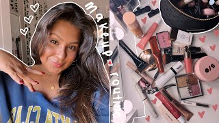 my everyday updated makeup routine  glowy  dewy  college student [upl. by Casper]