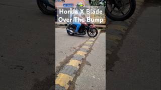 Honda X Blade Over The Bump In Slowmotion with Raw audio slowmotion honda hondaxblade [upl. by Farlee]