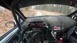 Ford Fiesta ST rally car onboard  2022 100 Acre Wood Rally  SS3 Run for Moses [upl. by Adnofal506]