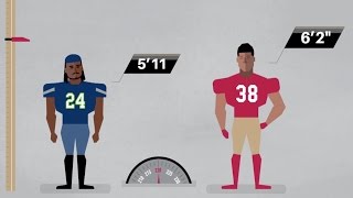 Jarryd Hayne vs Marshawn Lynch JJ Watt amp Other Stars  NFL Infographic [upl. by Stanfield]