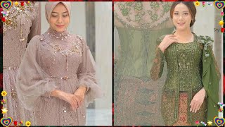 model kebaya brokat modern terbaru 2025 [upl. by Aisyat]