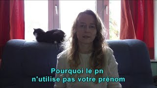 Pourquoi lela pn nutilise pas votre prénom [upl. by Aihsema286]