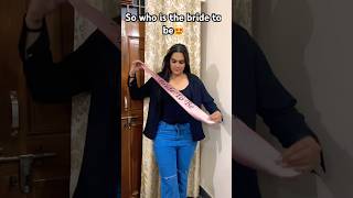 Bride to be 🥰 bridetobe bride masti party wedding lovemarriage [upl. by Sucramal]