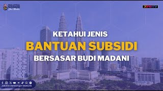 Kapsul JAPENTV  Ketahui Jenis Bantuan Subsidi Bersasar BUDI MADANI [upl. by Imogen]