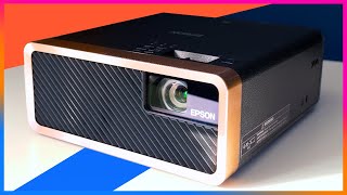 Laser Projector With Android TV  Epson EF100 Review [upl. by Nellahs737]