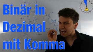 DualBinär in Dezimal umwandeln mit Komma  Elektrotechnik in 5 Minuten [upl. by Nikolos]