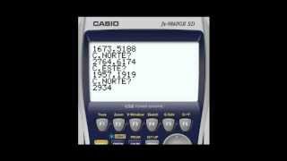 CASIO 9860G CALCULO DE AREA Y PERIMETRO [upl. by Waltner]