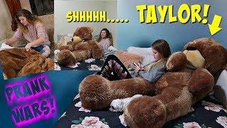 Prank Wars Teddy Bear Prank  Taylor and Vanessa [upl. by Werdma]