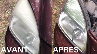 Comment facilement rénover des phares de voiture [upl. by Aretse]