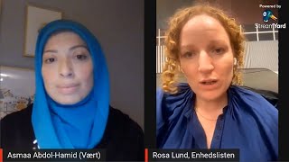 Valgkamp 2022 Asmaa AbdolHamid interviewer Rosa Lund EL [upl. by Mckeon]