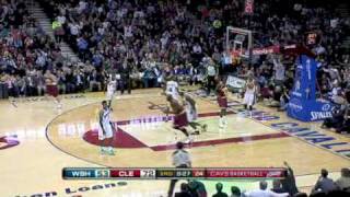 LeBron James Amazing Fade Away Behind the Backboard Better than Kobes Shot [upl. by Ecire744]