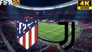 FIFA 20  Atletico Madrid vs Juventus  UEFA Champions League  Full Match amp Gameplay  4K 60 FPS [upl. by Nnairb]