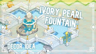 🦪 Cookie Run Kingdom Ivory Pearl Fountain Decor Idea [upl. by Ecnerat]