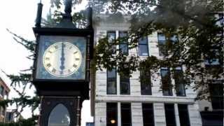 Gastown Steam Clock going off 溫哥華 煤氣鎮 蒸汽鐘 [upl. by Nnaecarg]