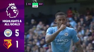 Man City vs Watford 51  Extended Highlights amp All Goals  2022 HD [upl. by Stanhope]