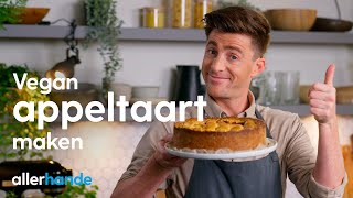 Vegan appeltaart  Hugo Kennis  Allerhande Kookschool [upl. by Llerrit]