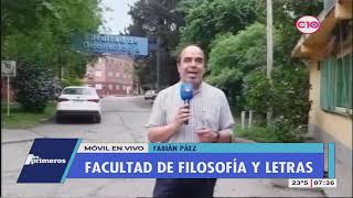 Paro en Filosofía y Letras en reclamo por el presupuesto universitario [upl. by Ewen419]