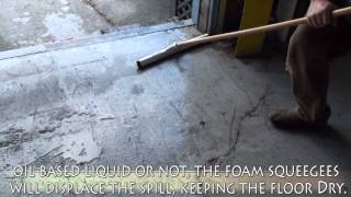 Foam Floor Squeegee demo video [upl. by Nautna]