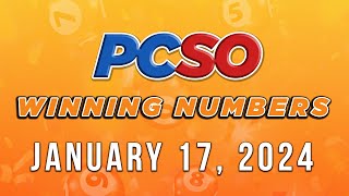 P698M Jackpot Grand Lotto 655 2D 3D 4D and Mega Lotto 645  January 17 2024 [upl. by Nelleus]