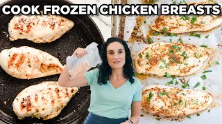 How to Cook Frozen Chicken Breasts Safely  Stove amp Oven Methods [upl. by Nalak148]