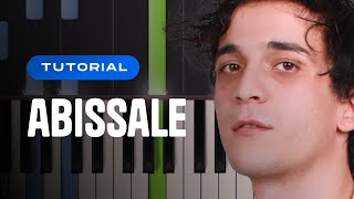 TUTORIAL Tananai  ABISSALE  Piano Tutorial con Synthesia [upl. by Ayikur]