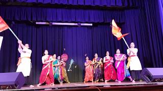 Mi marathi Gudhipadwa 2018  Marathi Coventry Ladies group performance [upl. by Eciruam]