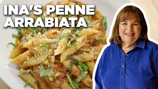 Ina Gartens Penne Arrabiata  Barefoot Contessa  Food Network [upl. by Atires486]