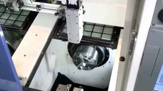 Murata Machinery USA Inc  MW50 Automated Twin Spindle Lathe [upl. by Aronos]