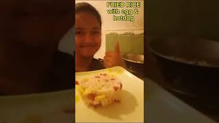 FRIED RICE WITH EGG amp HOTDOG EASY BREAKFAST [upl. by Paco]