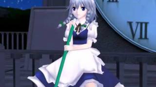 3DCG  Sakuya sing a song Metasequoia 3D Animation [upl. by Anyahs]