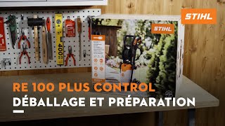 Nettoyeur hautepression RE 100 PLUS CONTROL STIHL  déballage et préparation [upl. by Ytineres808]